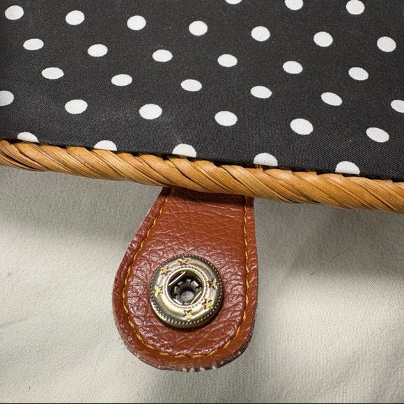 Handwoven Rattan Small Crossbody Bag/Purse Basket Lined Handmade Boho - Picture 6 of 15